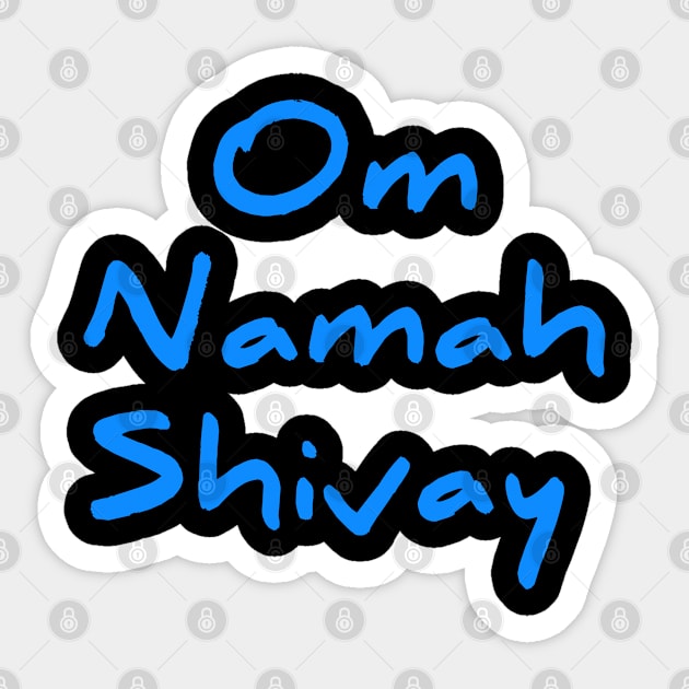 Om namah shivay for Shiva devotees Sticker by Spaceboyishere